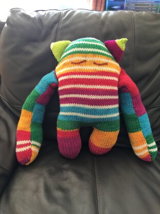 "Kiko the Knitted Monster" - Free Toy Knitting Pattern in Paintbox Yarns