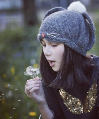 Gray Rabbit Beret