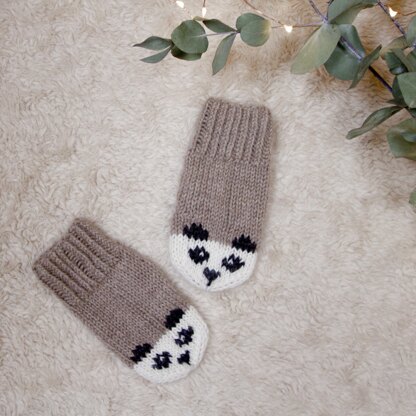 Panda Mittens