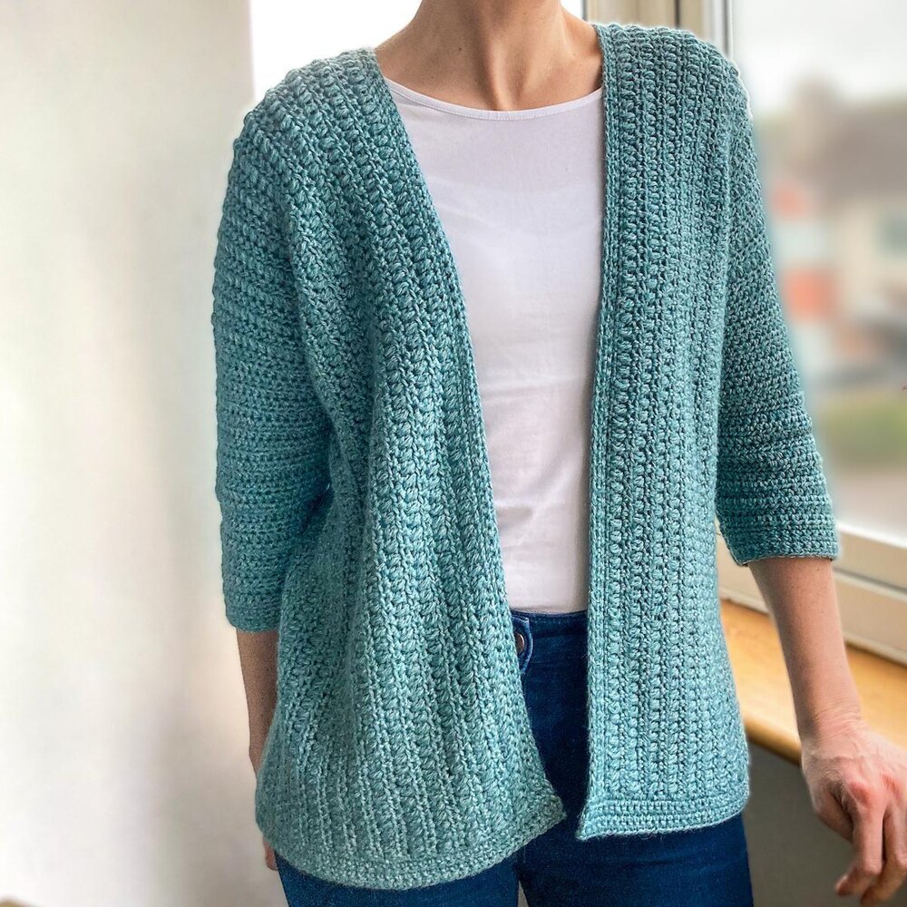 Crochet spring cardigan on sale pattern