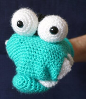 Amigurumi Häkelanleitung "Handpuppe Kroki"