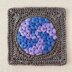 68 Spiral Round Square Motif