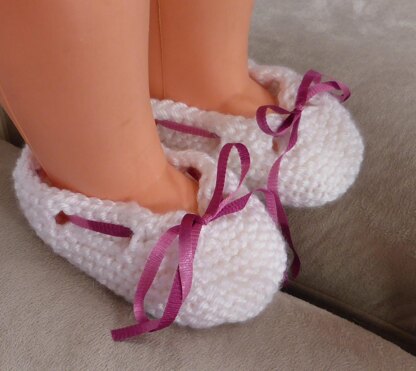 Garter stitch baby shoes - Olivia