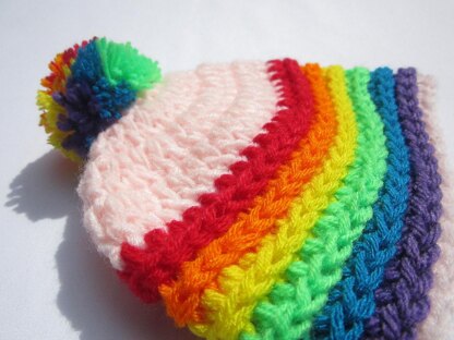 Rainbow Cloud Hat.