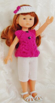 LC04 Top Down Cardi Set for 13 and 14inch Dolls