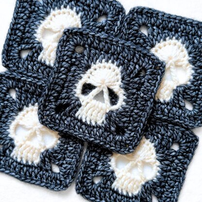 Solid Skull Granny Square