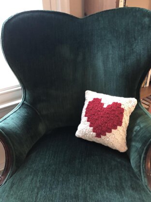 Sweetheart Mini Pillow C2C Pattern