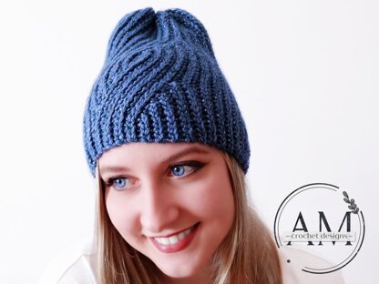 ECHO knit-look beanie