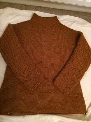 Garter stitch sweater