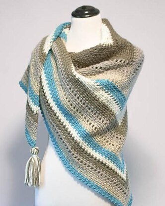 Cozy Striped Shawl