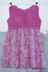 Very Berry Crochet and Fabric Baby Dress