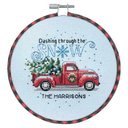 Dimensions Holiday Family Truck Cross Stitch Kit