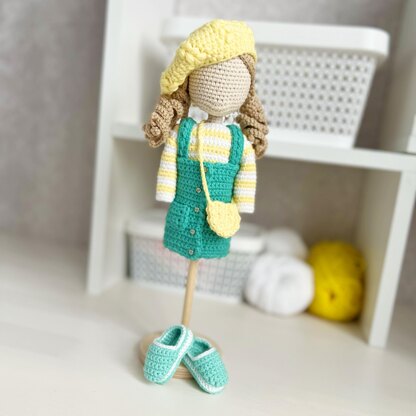 Amigurumi doll, crochet doll, crochet doll clothes, Twins outfit