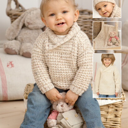 Sweater, Hat and Blanket in Sirdar Snuggly DK - 1785 - Downloadable PDF