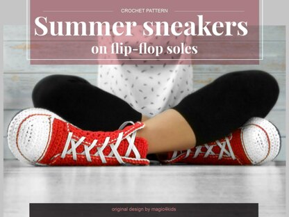 Sneakers on flip-flop soles