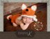 Fox Newborn - 12 Month Hat and Diaper Cover