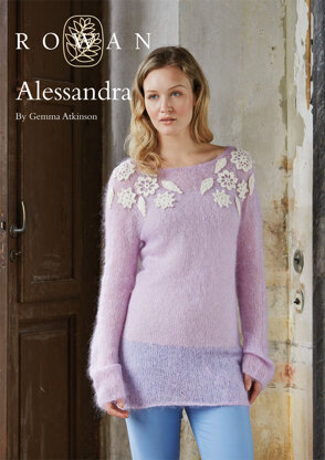 Alessandra Sweater in Rowan Kidsilk Haze & Fine Lace