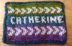 Knitted name badge