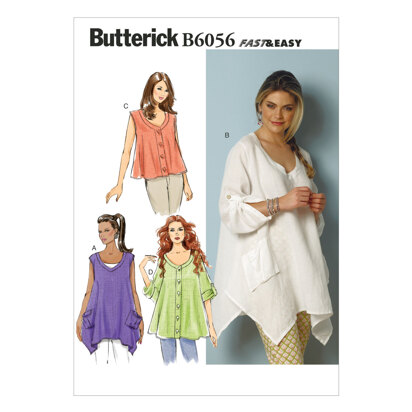 Butterick Misses' Top B6056 - Sewing Pattern