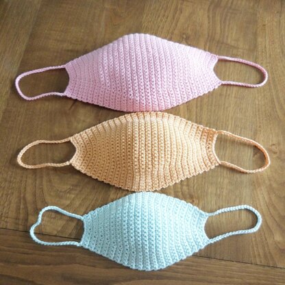 Crochet facial mask with filter3 sizes