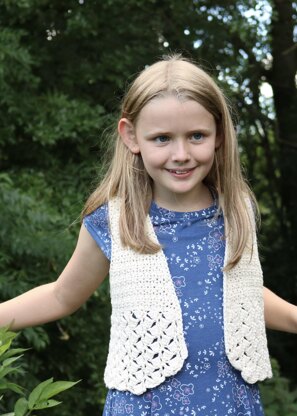 Side Saddle Waistcoat PDF Crochet Pattern.