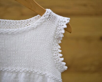 P142 Picot Edged Dress