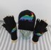 Rainbow Dinosaur Beanie and Short Finger Gloves