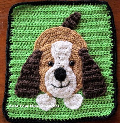 Crochet Dog Applique