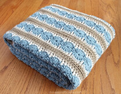 Ocean Shore Afghan Blanket UK TERMS 5436