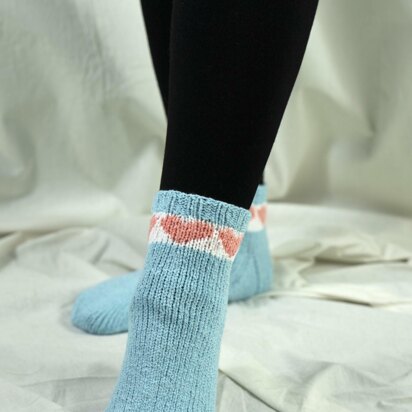 I Heart Fixation Socks in Cascade Yarns Fixation  - DK415 - Downloadable PDF
