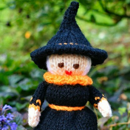 Judy the Witch Egg Cosy Knitting Pattern - Doll Knitting Pattern