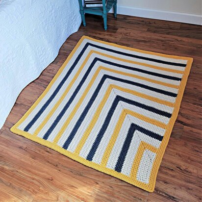 Mitered Rectangles Blanket