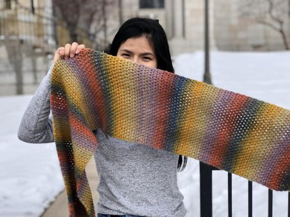 Crochet Ferris Wheel Scarf ( Free Pattern ) 