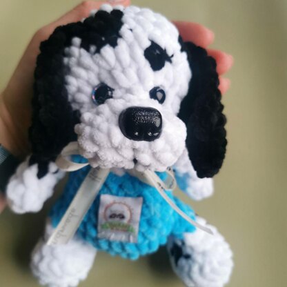 Charlie, the Dalmatian in Overalls