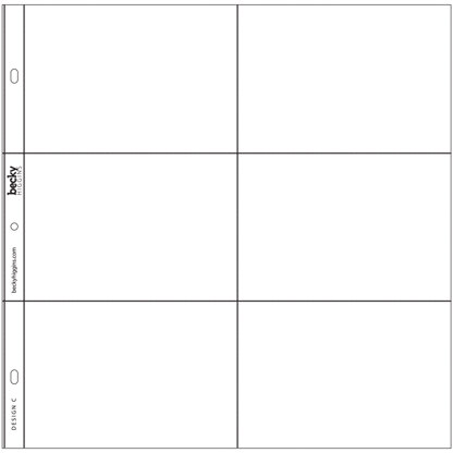 American Crafts Project Life Photo Pocket Pages 12/Pkg - Design C