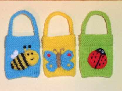 Easter Bee, Butterfly and Ladybird Gift Bags