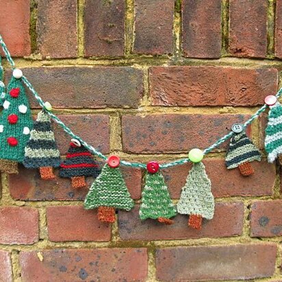 Christmas Tree Advent Garland