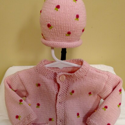 Rosebud Babies Jacket and Hat