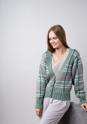 Sofa Cardigan in Rowan Pure Wool Superwash Worsted - ZB299-00001-FR - Downloadable PDF