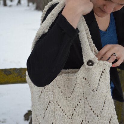 Arrowhead Tote - knitting pattern