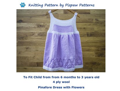 Pinafore Dress Knitting Pattern  (no 135)