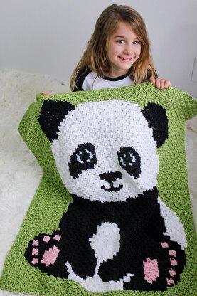 Panda C2C Baby Blanket
