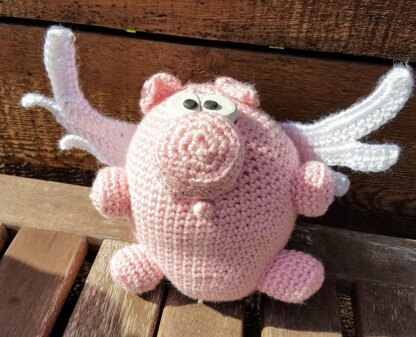 No Left Overs Amigurumi Flying Pig