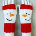 Ladies Girls Christmas Fingerless Gloves Santa Reindeer Penguin Snowman BB056