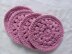 Pink Cotton Crochet Face Scrubbies