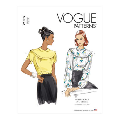 Vogue Misses' Tops V1809 - Sewing Pattern