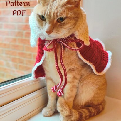 Elegant Christmas pet cape cloak coat