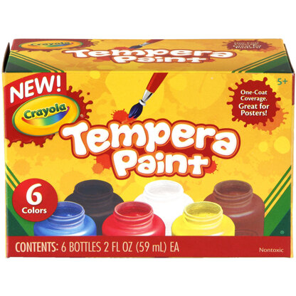 Crayola Tempera Paint 2oz 6/Pkg - 155851