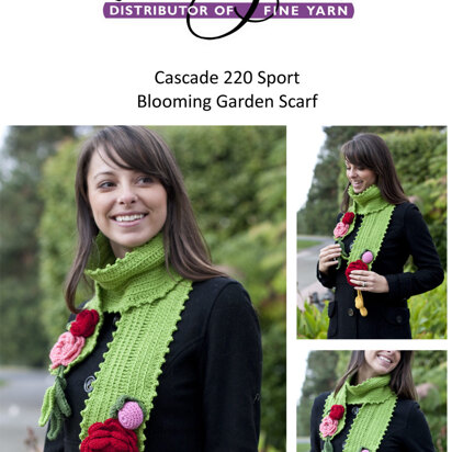 Blooming Winter Scarf in Cascade 220 Sport - DK271