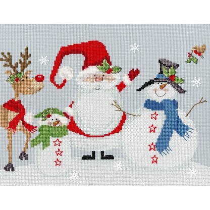 Bothy Threads Snowy Friends Cross Stitch Kit - 26 x 20cm